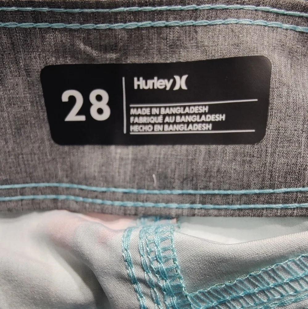 Hurley Hibiscus Floral‎ Stretch Board Shorts Swim Trunks Mens size 28 NEW